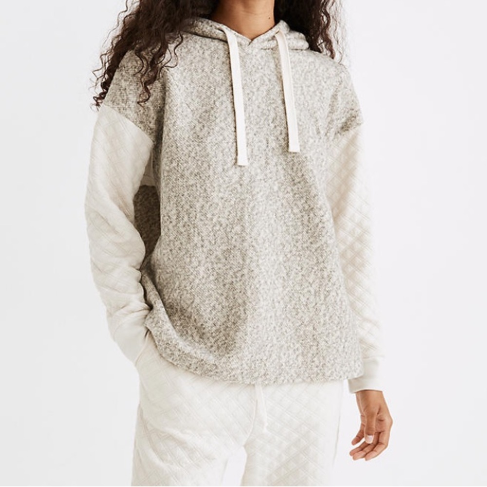 Madewell Quilted Sleeve Hoodie